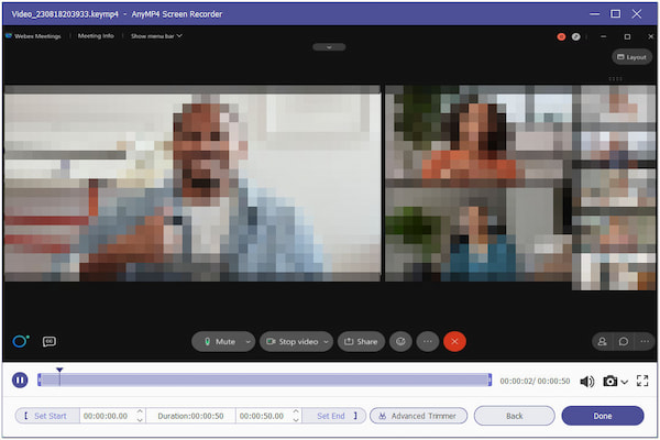 Preview of Recorded WebEx Meeting