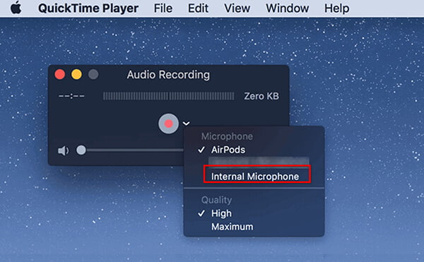 Quicktime Record Cable Audio