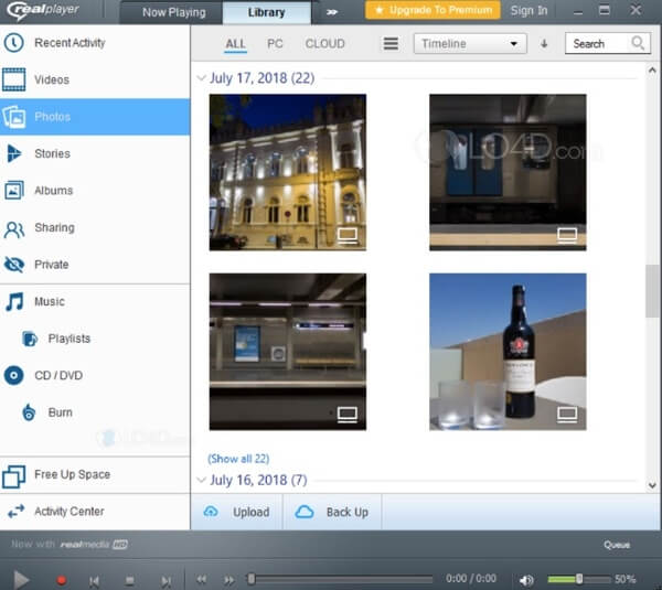 Realplayer Interface