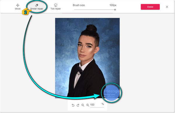 Remove Watermarks from Prestige Portraits Cutout Pro Repair