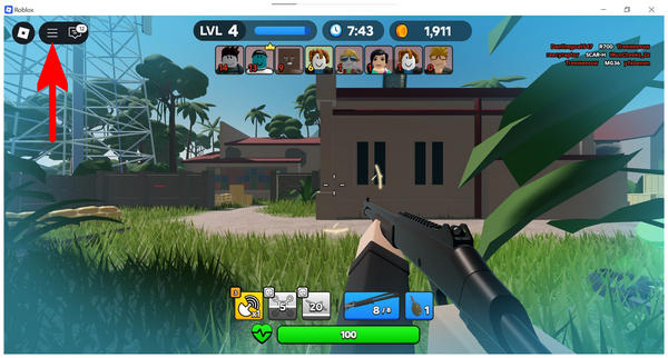 Roblox Hamburger Menu