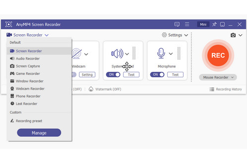 Screen Recorder Interface