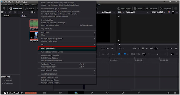 Select Auto Sync Audio