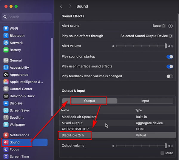 Select Multi Output Device On Mac