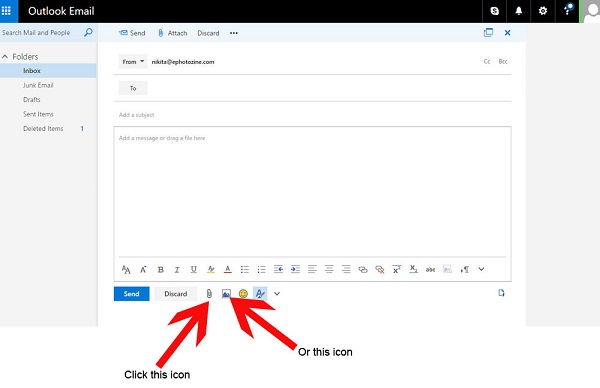 Send files outlook