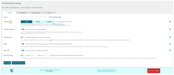 Shortpixel Interface Experience