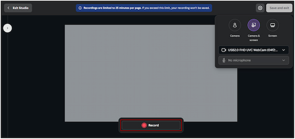 Start Recording Screen