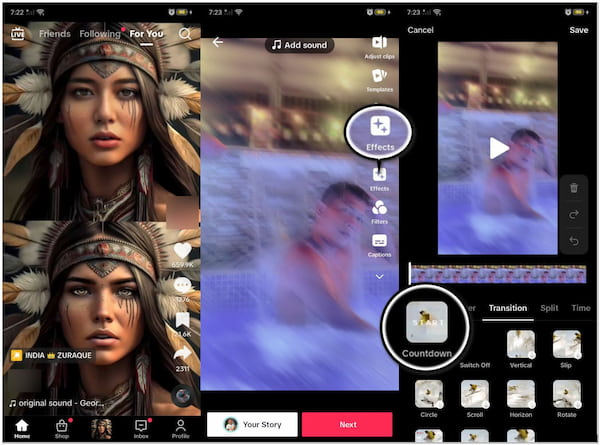 TikTok Pro Create Countdown Video