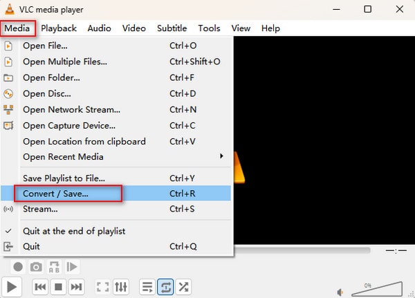 VLC Choose Convert Save Option