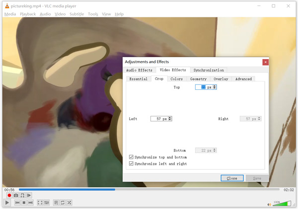 VLC Crop Video Feature