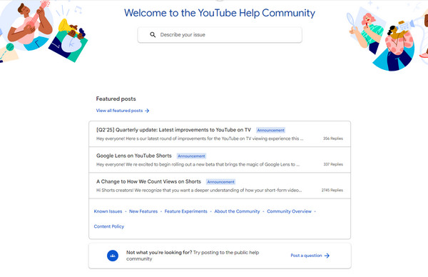 Youtube Help Community